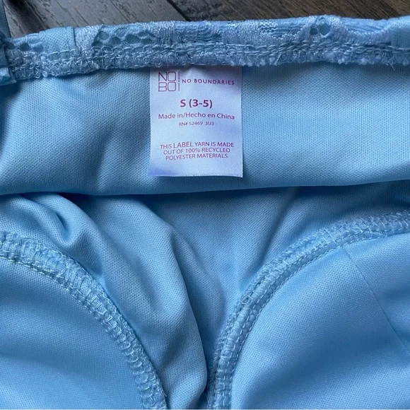 Baby blue lace bustier top small - Picture 6 of 9
